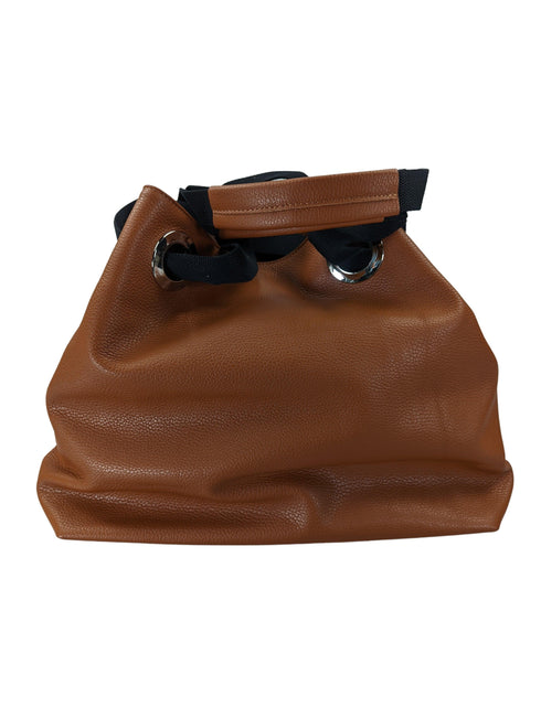 leather shopper